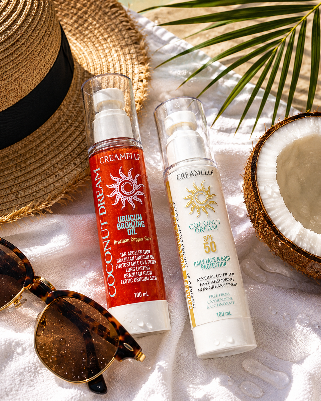 Golden Hour Duo | Mineral Sunscreen SPF 50 + Urucum Bronzing Oil