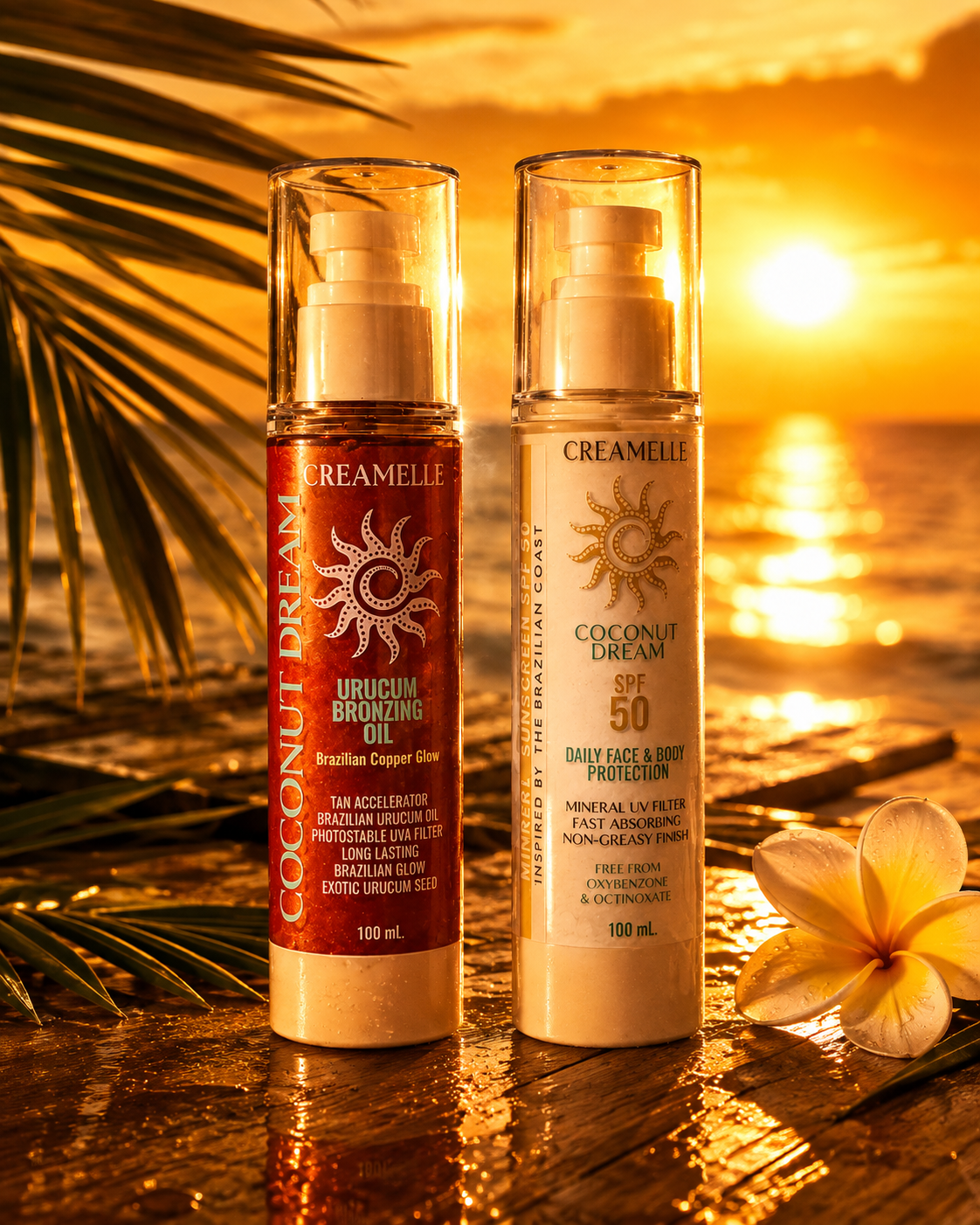 Golden Hour Duo | Mineral Sunscreen SPF 50 + Urucum Bronzing Oil