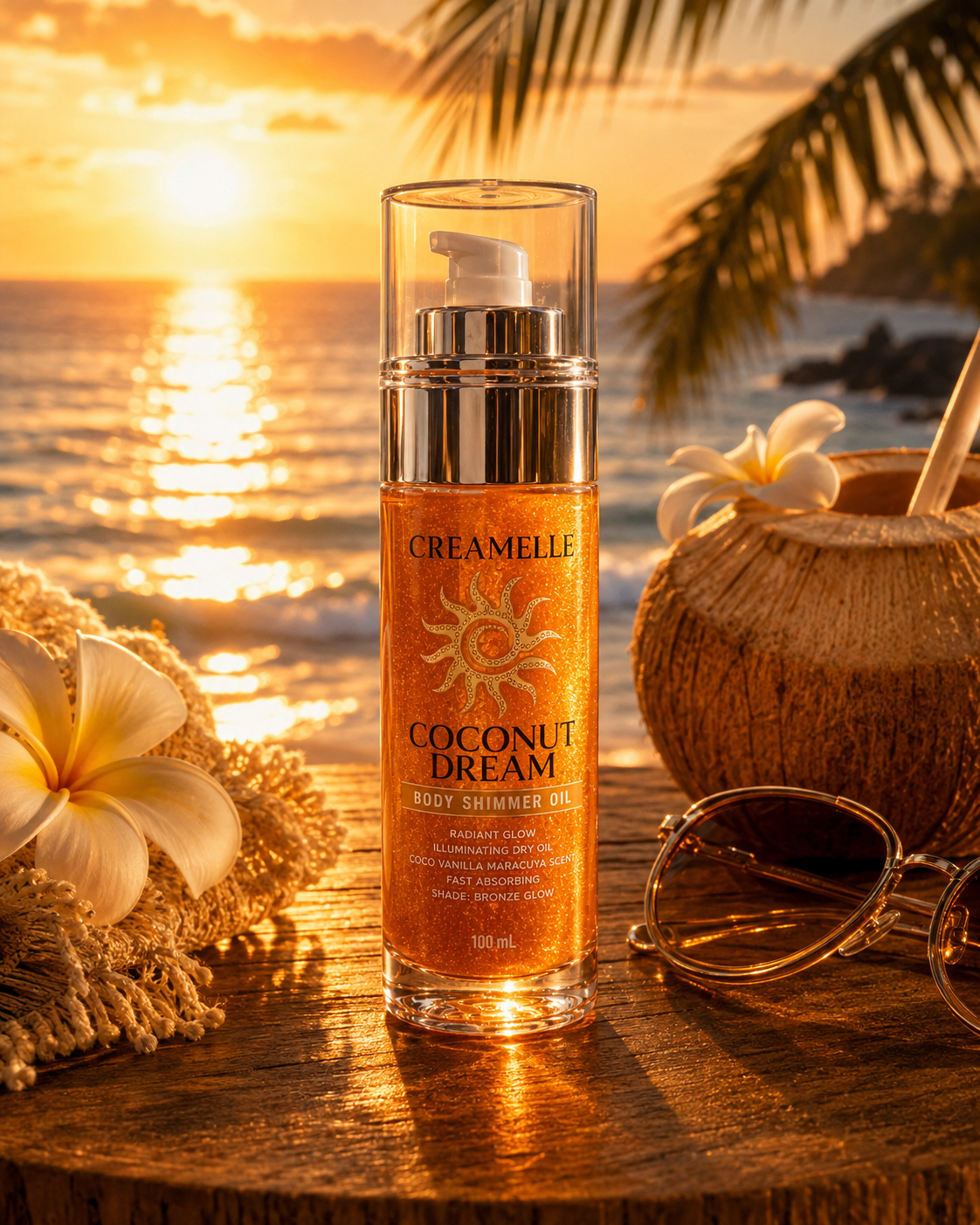 Body Shimmer Oil | Aceite Seco Iluminador Coconut Dream