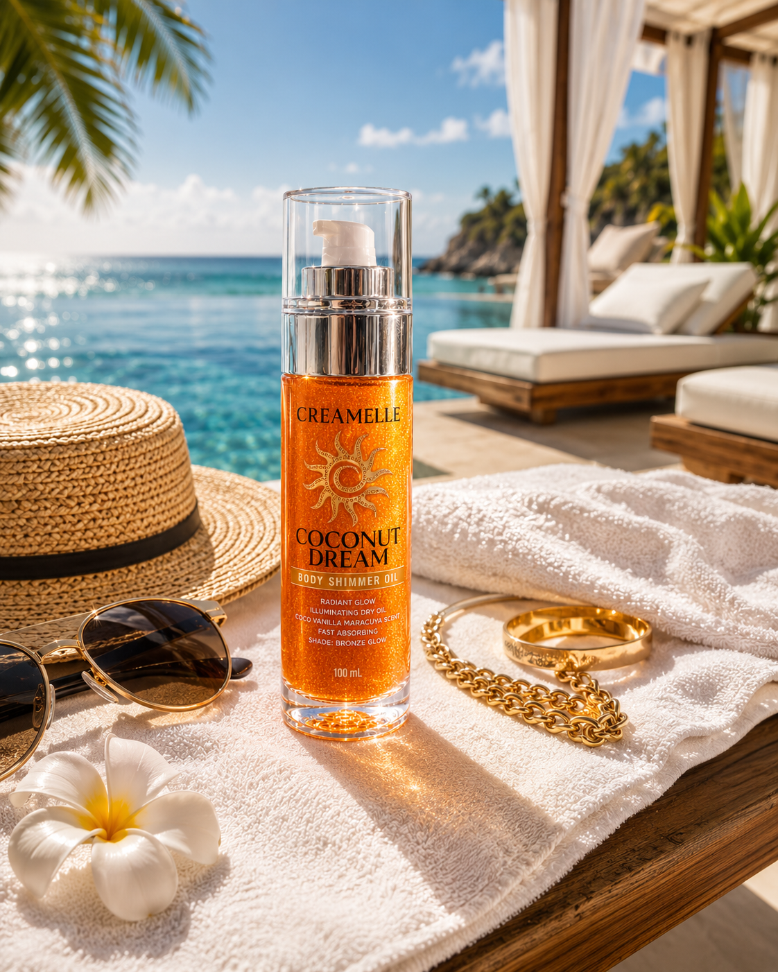 Body Shimmer Oil | Aceite Seco Iluminador Coconut Dream