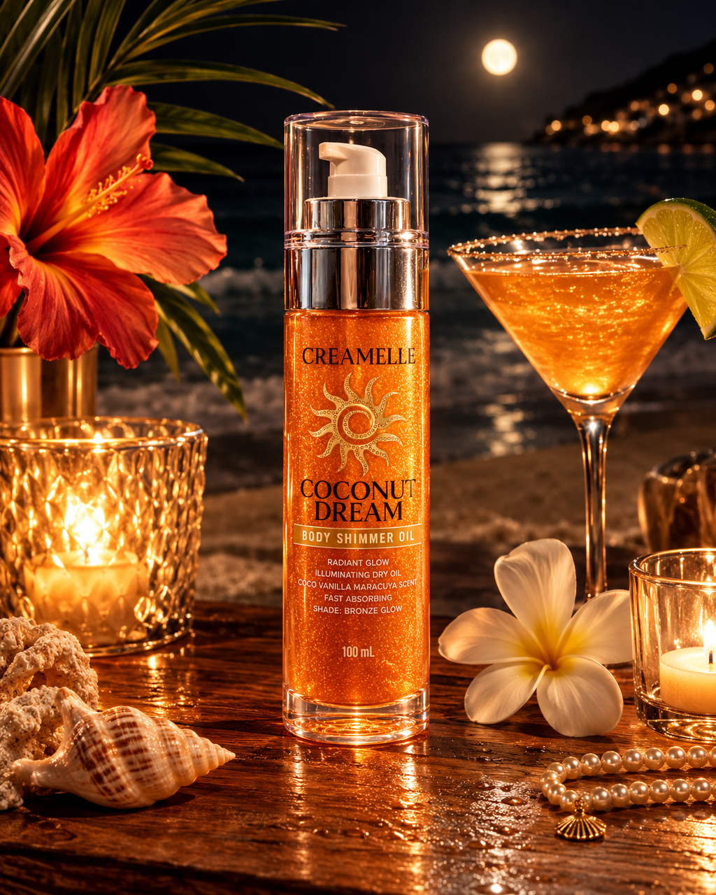 Body Shimmer Oil | Aceite Seco Iluminador Coconut Dream