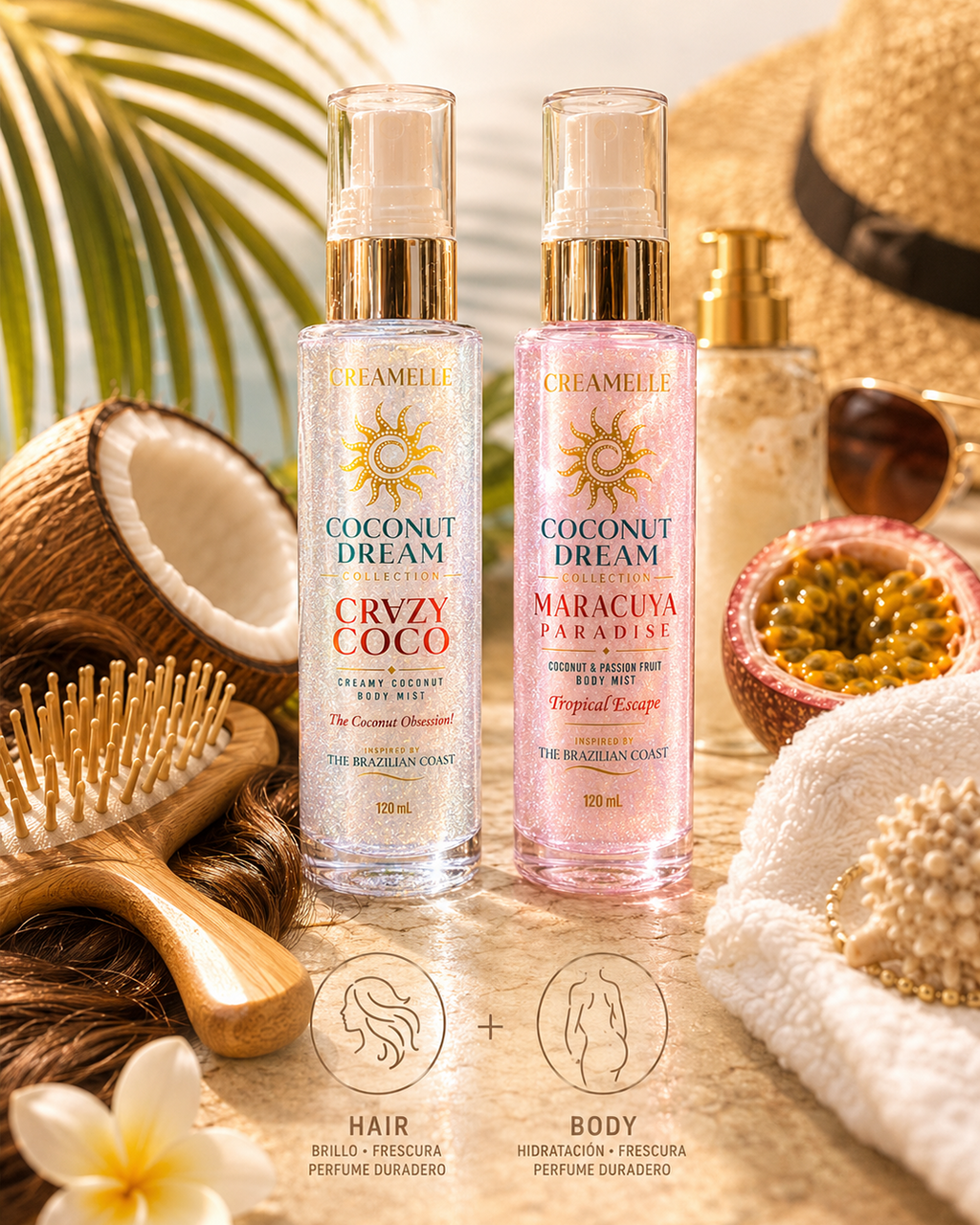 Tropical Escape Duo | Crazy Coco + Maracuyá Paradise Hair & Body Mist