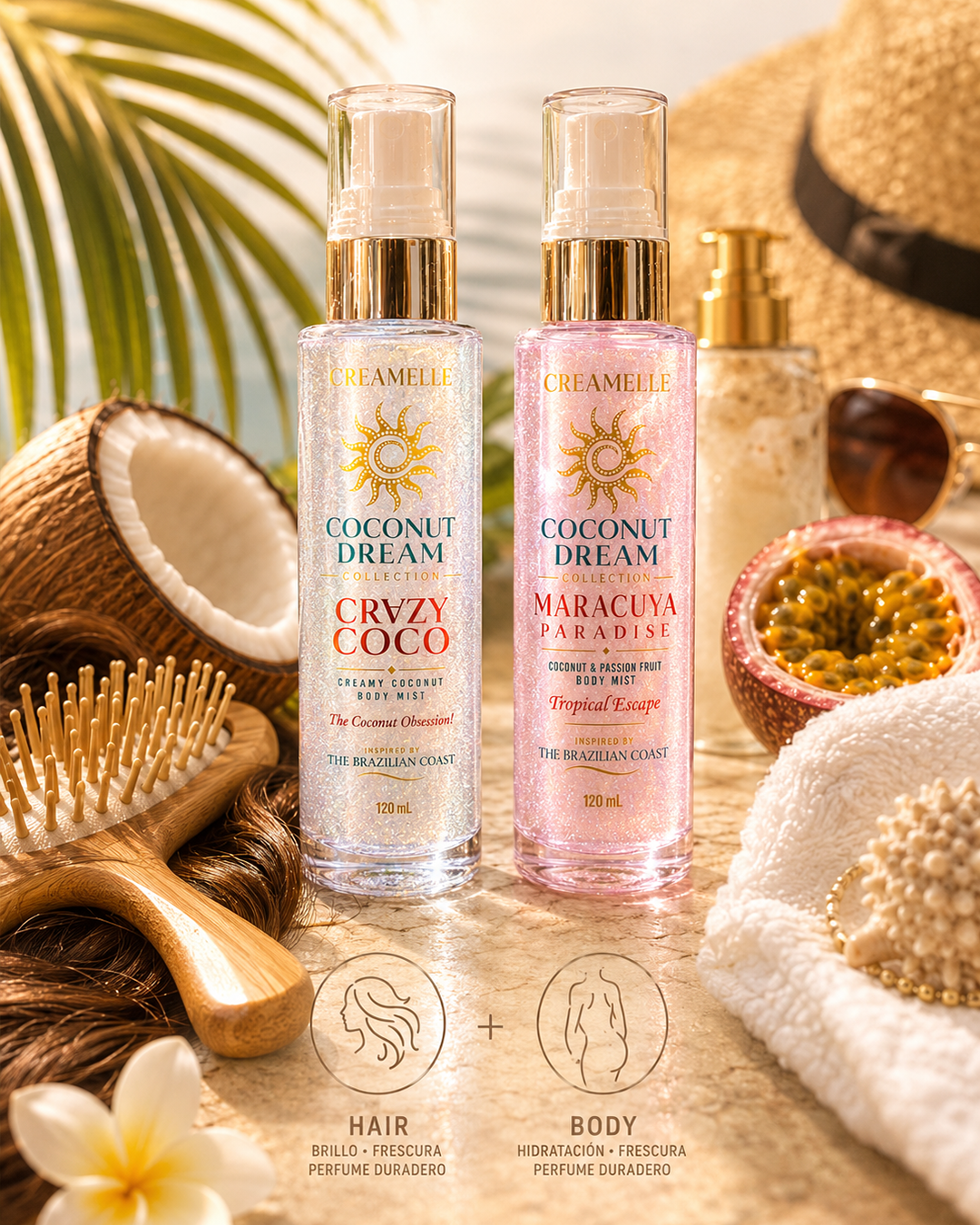Tropical Escape Duo | Crazy Coco + Maracuyá Paradise Hair & Body Mist