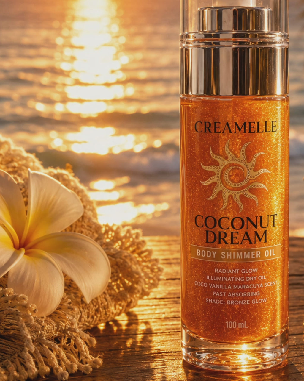 Body Shimmer Oil | Aceite Seco Iluminador Coconut Dream