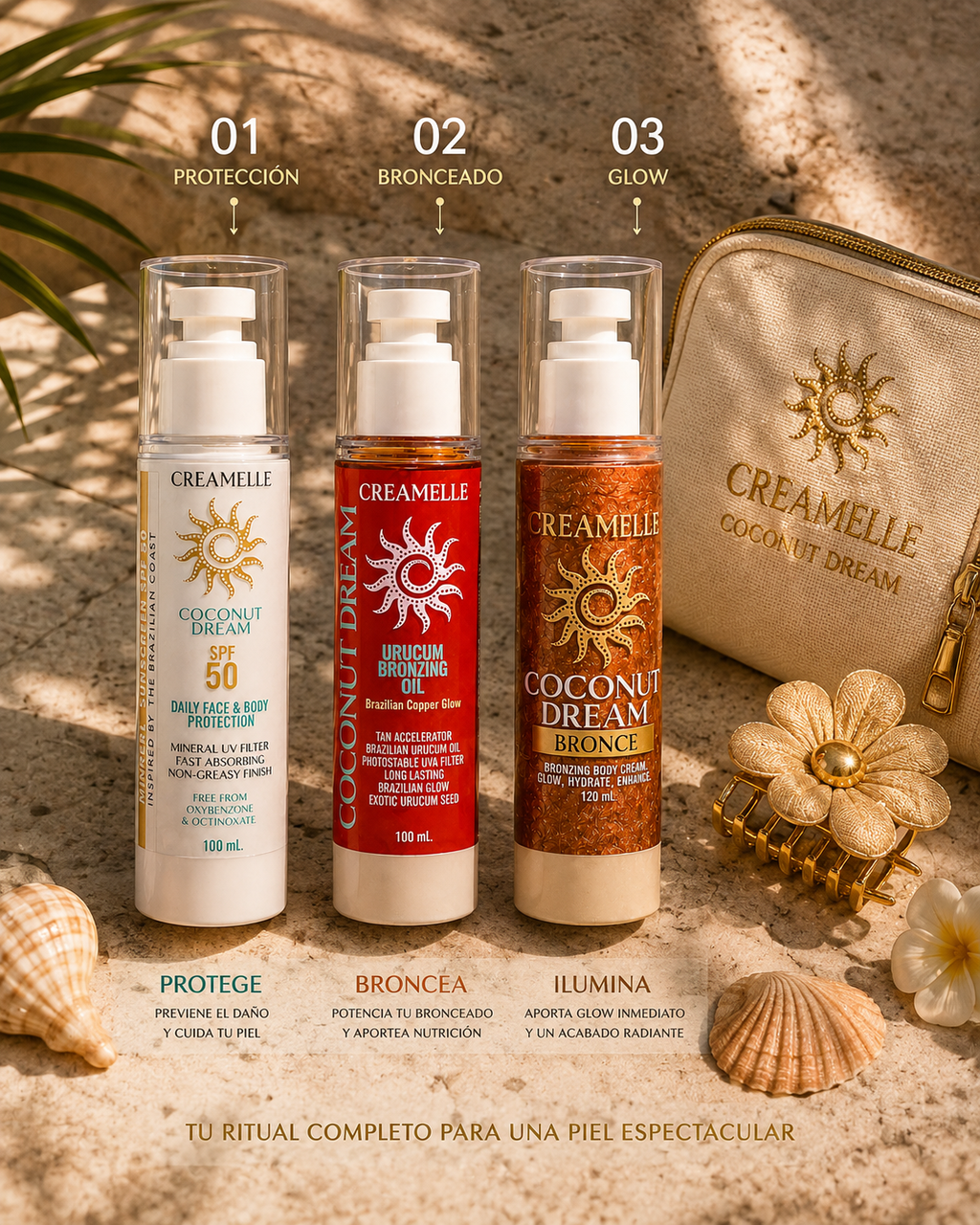 The Sun Ritual ☀️ | Kit Bronceador Completo — 3 productos + regalos