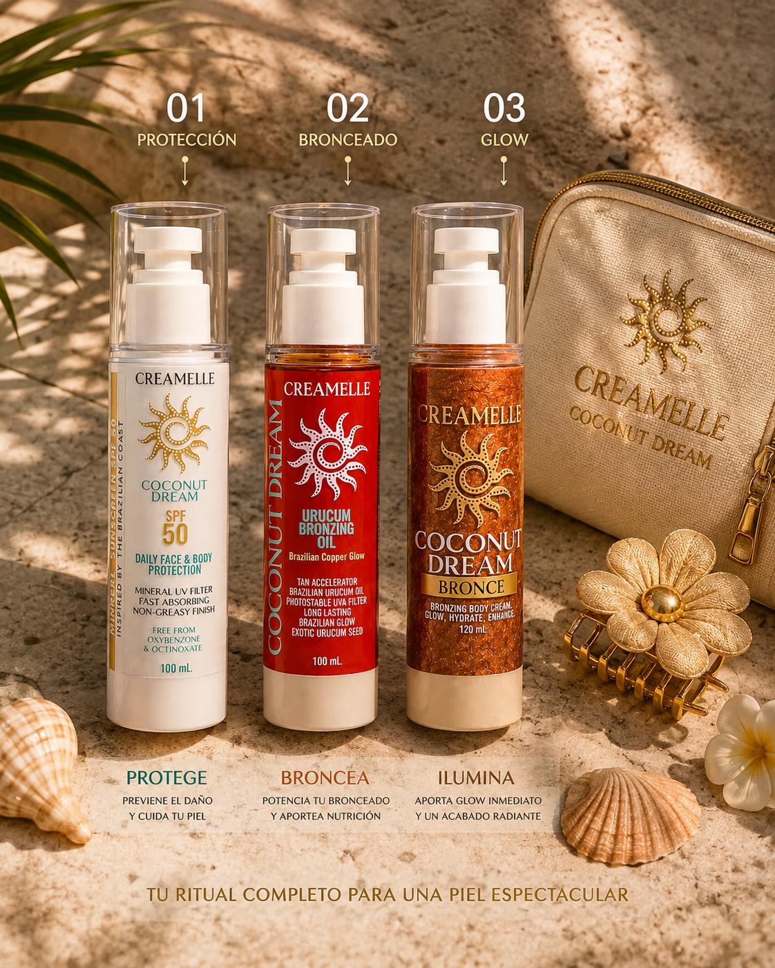 The Sun Ritual ☀️ | Kit Bronceador Completo — 3 productos + regalos